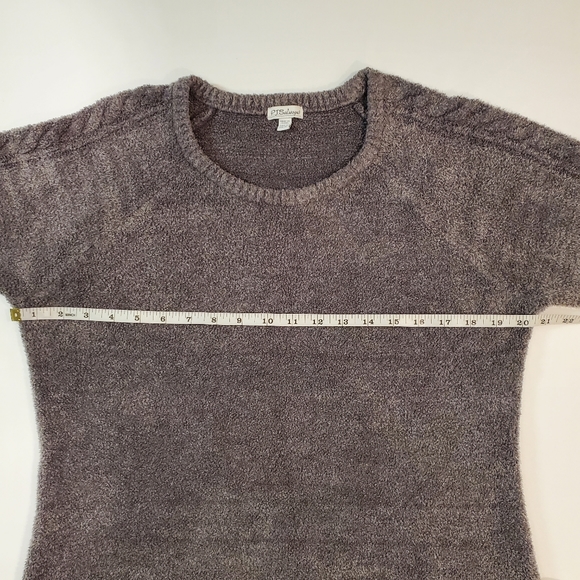P.J. Salvage Cozy Pullover Woman M Gray fleece sweater - Picture 4 of 8